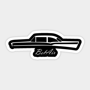 belair american classic car Sticker